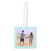 Onze eerste kerst gepersonaliseerd als Mr en Mrs Ornament (Voorkant)