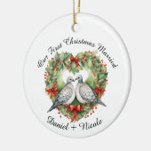 Onze eerste kerst getrouwd, Ornament voor hen (Links)