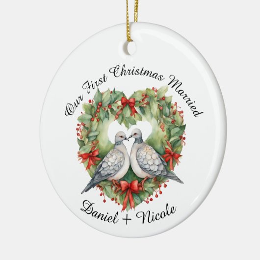 Onze eerste kerst getrouwd, Ornament voor hen (Links)