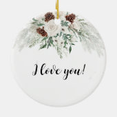 Onze eerste kerst getrouwde Ornament meneer en mev (Achterkant)