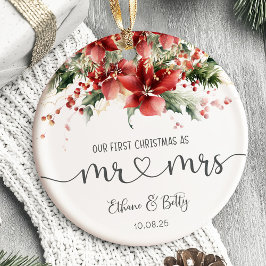 Onze eerste kerst getrouwde Ornament meneer en mev