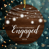 Onze eerste kerst ging in. Vakantie aangepast Keramisch Ornament