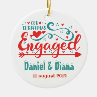 Onze eerste kerst ging over boomversieringen keramisch ornament