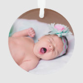 Onze eerste kerst | Grootouders | Pine Wreath Ornament (achterkant)