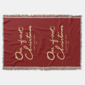 Onze eerste kerst | Handgeschreven 1e kerst Deken (Voorkant)