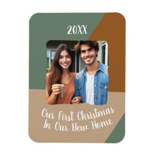 Onze eerste kerst in ons nieuwe huis aangepaste fo magneet