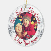 Onze eerste kerst in ons nieuwe startpunt met foto keramisch ornament (Links)