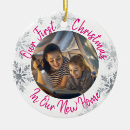 Onze eerste kerst in ons nieuwe startpunt met foto keramisch ornament