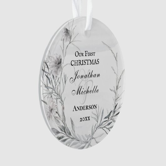 Onze eerste kerst, Inspirerend versiering Ornament (voorkant)