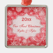 Onze eerste kerst Keepsake Premium Ornament (Voorkant)