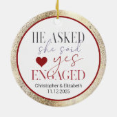 Onze eerste kerst keramisch ornament (Achterkant)