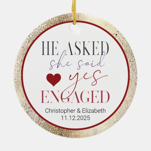 Onze eerste kerst keramisch ornament (Achterkant)