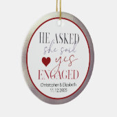 Onze eerste kerst keramisch ornament (Rechts)