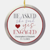 Onze eerste kerst keramisch ornament (Achterkant)