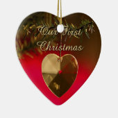 Onze eerste kerst keramisch ornament (Rechts)