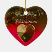 Onze eerste kerst keramisch ornament (Achterkant)