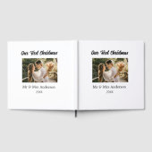 Onze eerste kerst koppel foto naam Mijnheer & Mevr Gastenboek (Volledig)