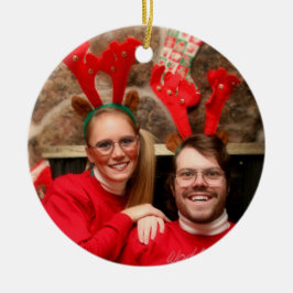 Onze eerste kerst | koppels keramisch ornament