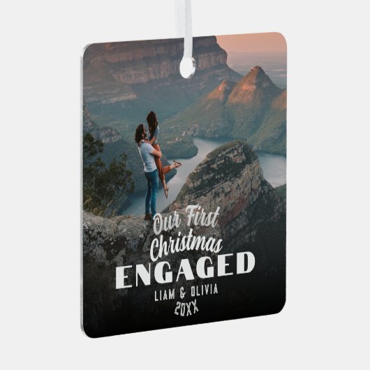 Onze eerste kerst maakte gebruik van minimale kopp metalen ornament (Voorkant Rechts)