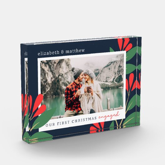 Onze eerste kerst maakte modern gebladerte fotoblokken (Links)