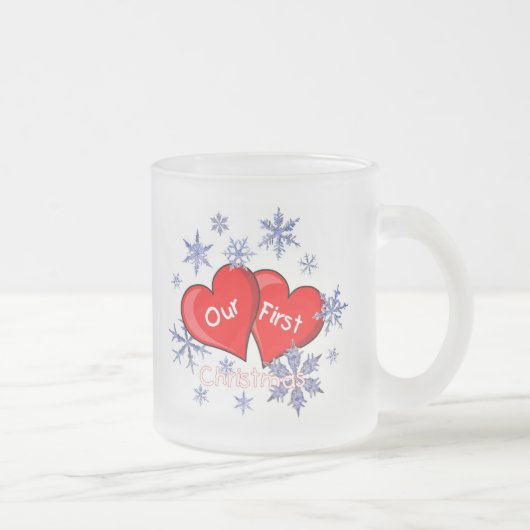 Onze eerste kerst matglas koffiemok (Rechts)