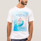 Onze eerste kerst meneer mevrouw Ornament T-shirt (Voorkant)