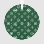 Onze eerste kerst met foto Groen Ornament (achterkant)