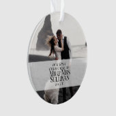 Onze eerste kerst met geavanceerde kerstdagen ornament (voorkant)