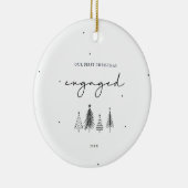 Onze eerste kerst met minimalistische kerst keramisch ornament (Rechts)