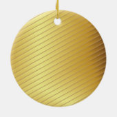 Onze eerste kerst Mr en Mrs Classy Gold Keramisch Ornament (Achterkant)