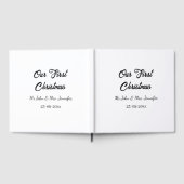 Onze eerste kerst Mr en Mrs koppel naam datum Gastenboek (Volledig)