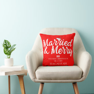 Onze eerste kerst Mr en Mrs Pas getrouwd Merry Kussen