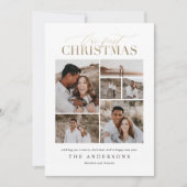 onze eerste kerst , newlywed bedankkaart (Voorkant)