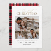 onze eerste kerst , newlywed bedankkaart (Voorkant / Achterkant)