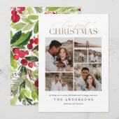 onze eerste kerst , newlywed bedankkaart (Voorkant / Achterkant)