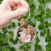 Onze eerste kerst nieuwe mama foto sleutelhanger (Hand)