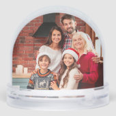 Onze eerste kerst nieuwe thuis vrachtwagen foto te sneeuwbol (Achterkant)