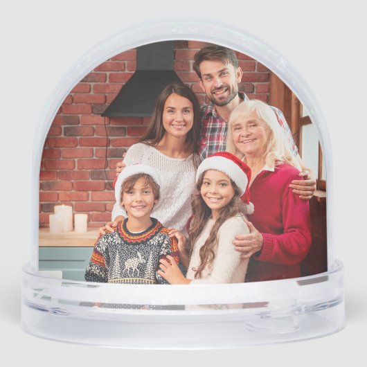 Onze eerste kerst nieuwe thuis vrachtwagen foto te sneeuwbol (Achterkant)