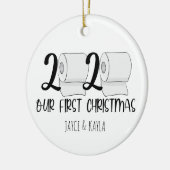 Onze eerste kerst - Ornament 2020 - Toliet Paper (Links)