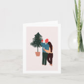 Onze eerste kerst Pas getrouwd kerst Kaart (Voorkant)