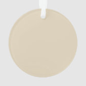 Onze eerste kerst rustieke Boho Floral Ornament (achterkant)