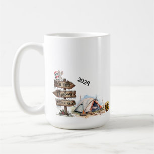 Onze eerste kerst rustieke paar Pas getrouwd campi Koffiemok