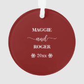 Onze eerste kerst samen 1 foto ornament (achterkant)