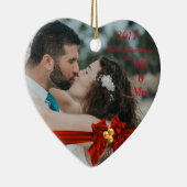 Onze eerste kerst samen 2017 keramisch ornament (Rechts)