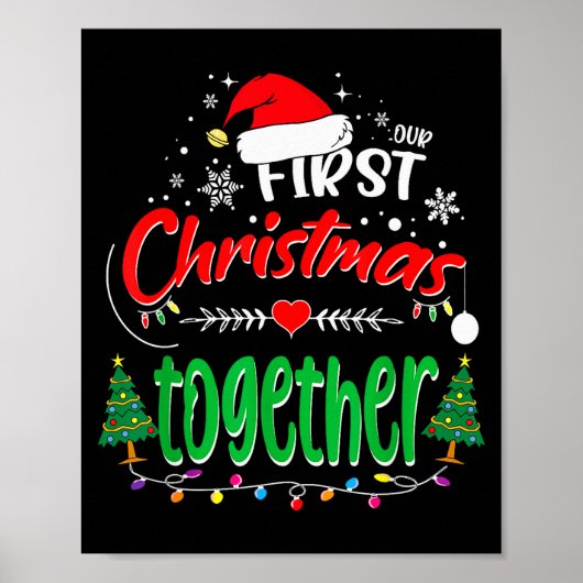 Onze eerste kerst samen 2021 1e kerst poster (Voorkant)