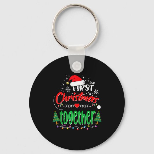 Onze eerste kerst samen 2021 1e kerst sleutelhanger (Voorkant)