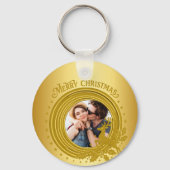 Onze eerste kerst samen aangepaste naam sleutelhanger (Achterkant)