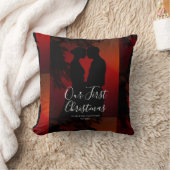 Onze Eerste Kerst Samen Als Mijnheer en Mevrouw Or Kussen (Deken)