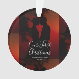 Onze Eerste Kerst Samen Als Mijnheer en Mevrouw Or Ornament