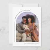 Onze eerste kerst samen familie fotokaart feestdagenkaart (Voorkant)